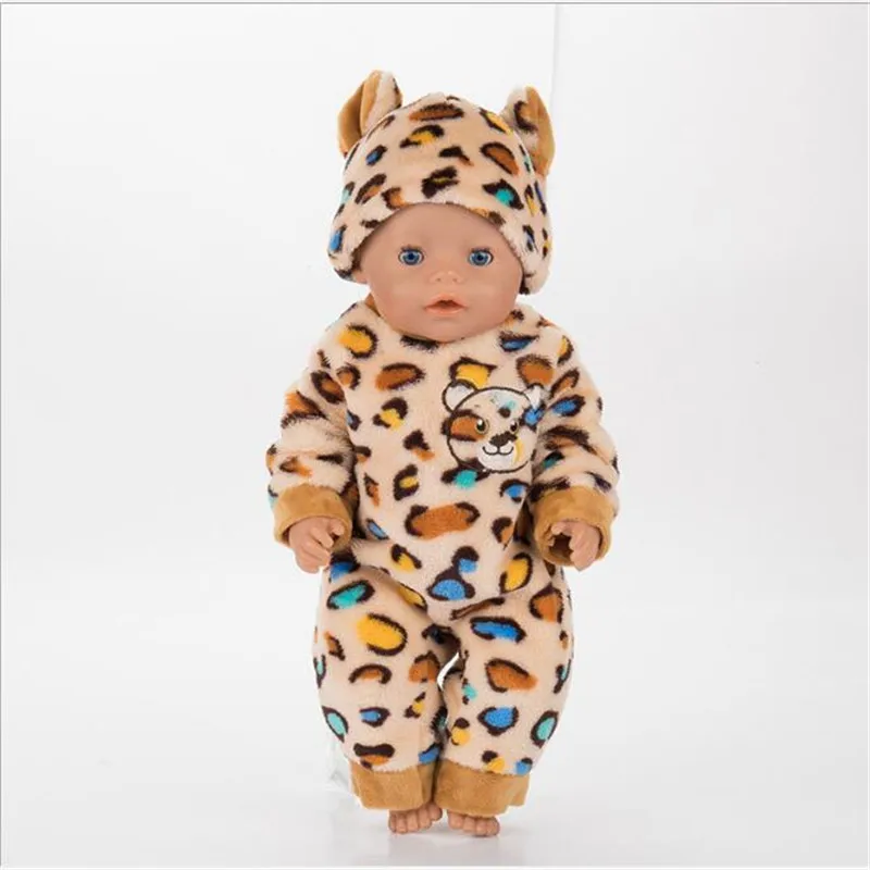 Born New Baby Fit 18 дюймов 43 см кукольная одежда три спортивной одежды с розовой, синей и красной шляпой кукла аксессуары для ребенка подарок на день рождения