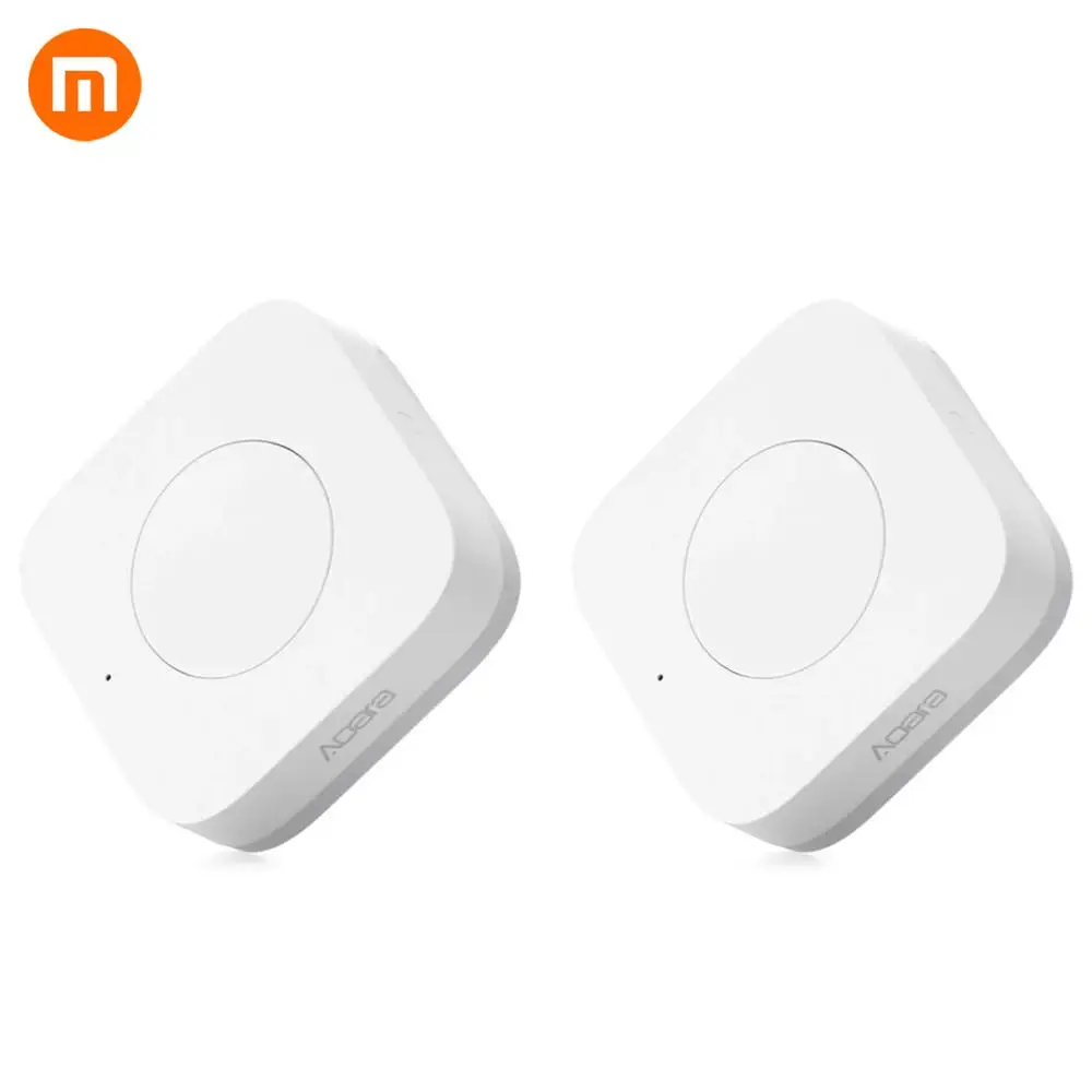 Xiaomi 2 шт./партия Aqara беспроводной переключатель умный пульт дистанционного управления один ключ управление Aqara интеллектуальное приложение для домашней безопасности без гироскопа