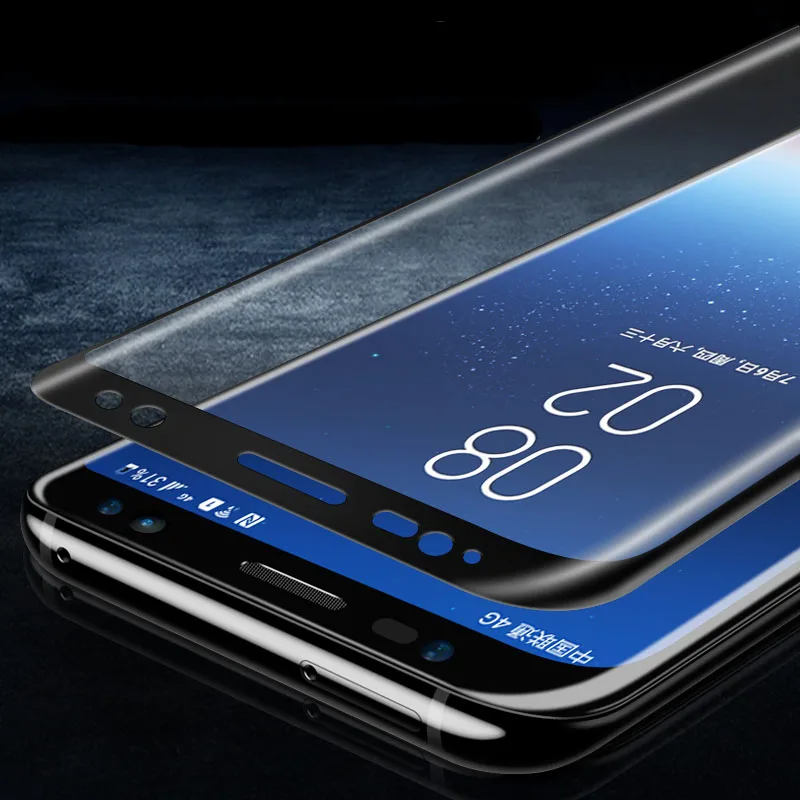 Glass For Samsung S9 Plus Tempered Screen Protector Galaxy Glas Protective Film 5D Curved Edge Case 9H | Мобильные телефоны и
