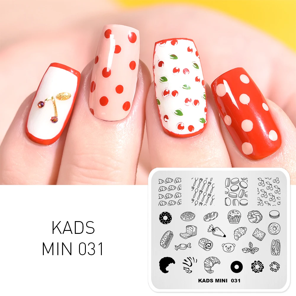 Шаблоны KADS для дизайна ногтей мин 031 послеобеденный чай изображение маникюрный