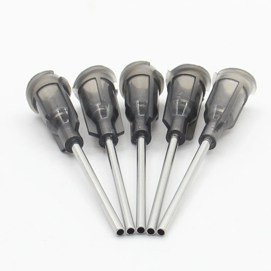 

100pcs 16G X 43mm Precision passivated S.S. Dispense Tip with PP Safetylok hub, glue dispenser needles