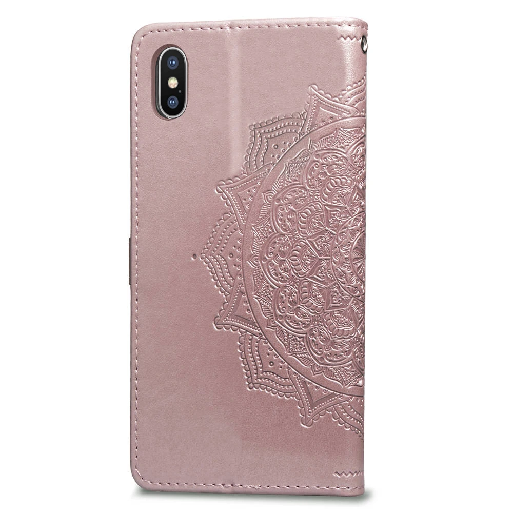 Кожаный чехол-бумажник Tikitaka с цветочным рисунком для iPhone11 XS MAX XR X XS 11Pro с отделением для карт, откидная крышка с узором для iPhone 6 6S 7 8 Plus