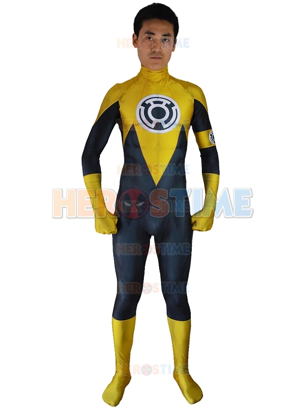 Костюм зеленого фонаря Sinestro Corps косплей костюм 3D принт спандекс аниме супергерой