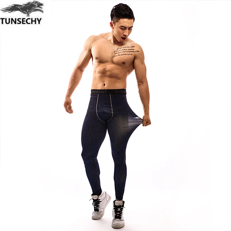 Мужские Компрессионные Леггинсы с 3D-принтом |