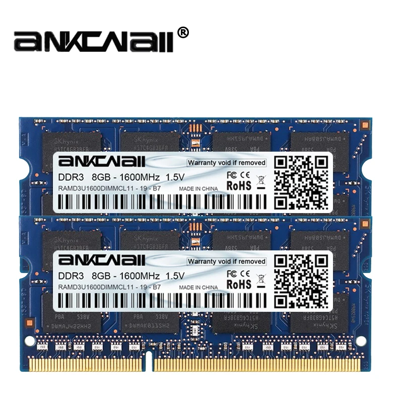 Оперативная Память DDR3L 8 Гб (2 шт. x ГБ) 1333 МГц 1600 память для ноутбука Intel DIMM 12800 в