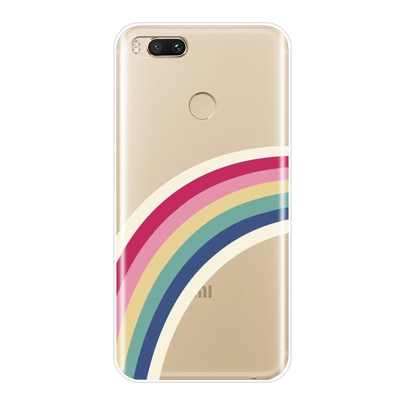 Чехол для телефона Xiaomi MI A1 A2 Lite Mi5 Mi6 Mi8 Cloud Rainbow силиконовый мягкий чехол накладка Mi