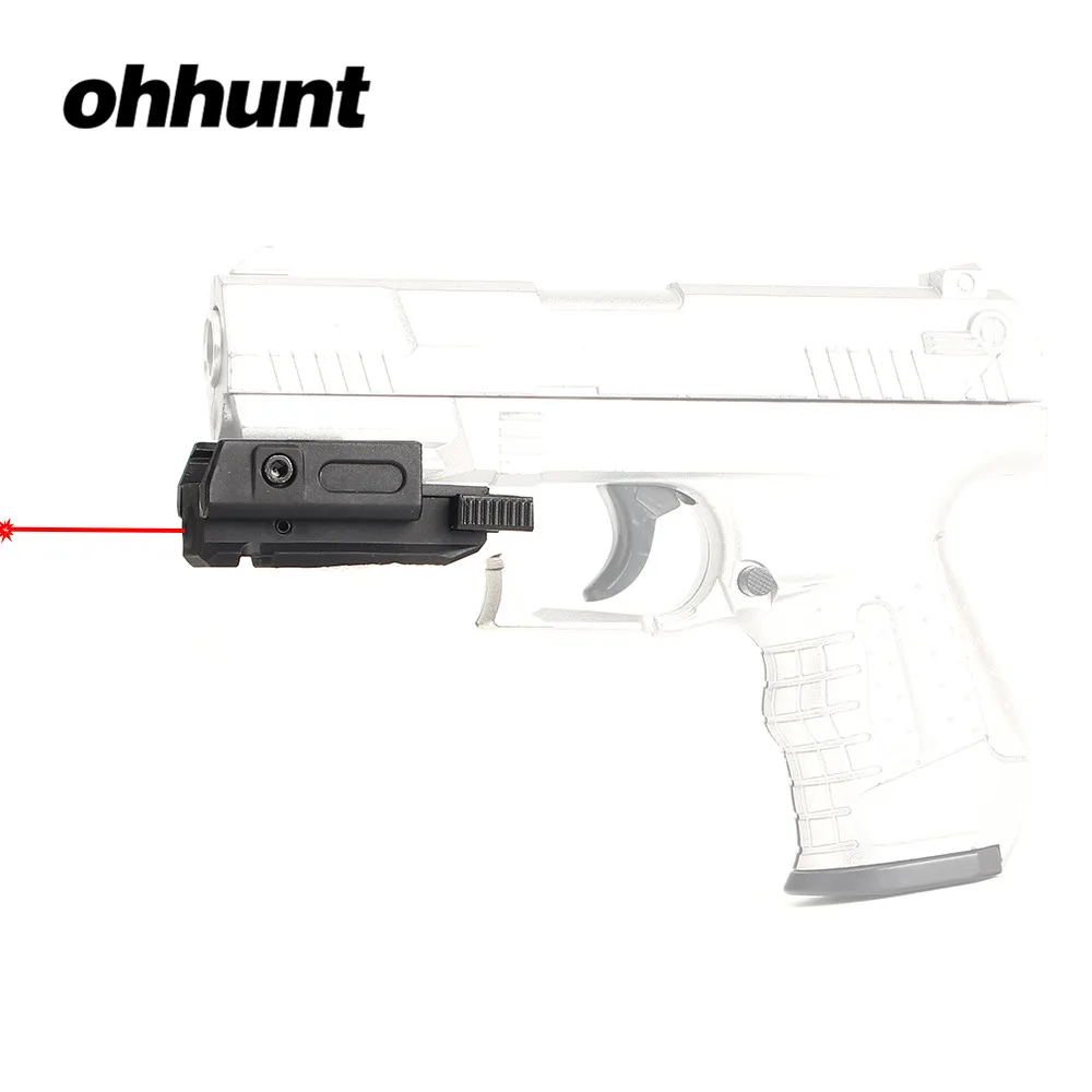 Тактический ohhunt низкий профиль пистолет Red Dot лазерный прицел красная лазерная