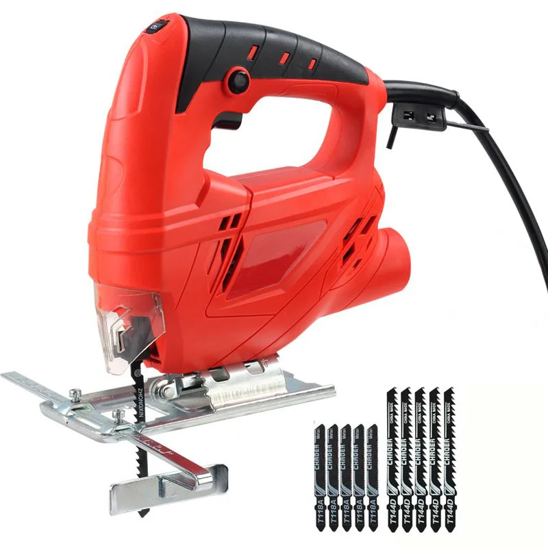 Золотой 220 В 1080 Вт многофункциональные деревообрабатывающие электрические пилы домашний ручной лобзик моторный инструмент с 10 шт. пилами - Цвет: Золотой