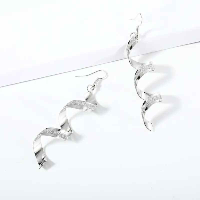 Европейский и американский стиль Золотые Серебряные Матовые спиральные