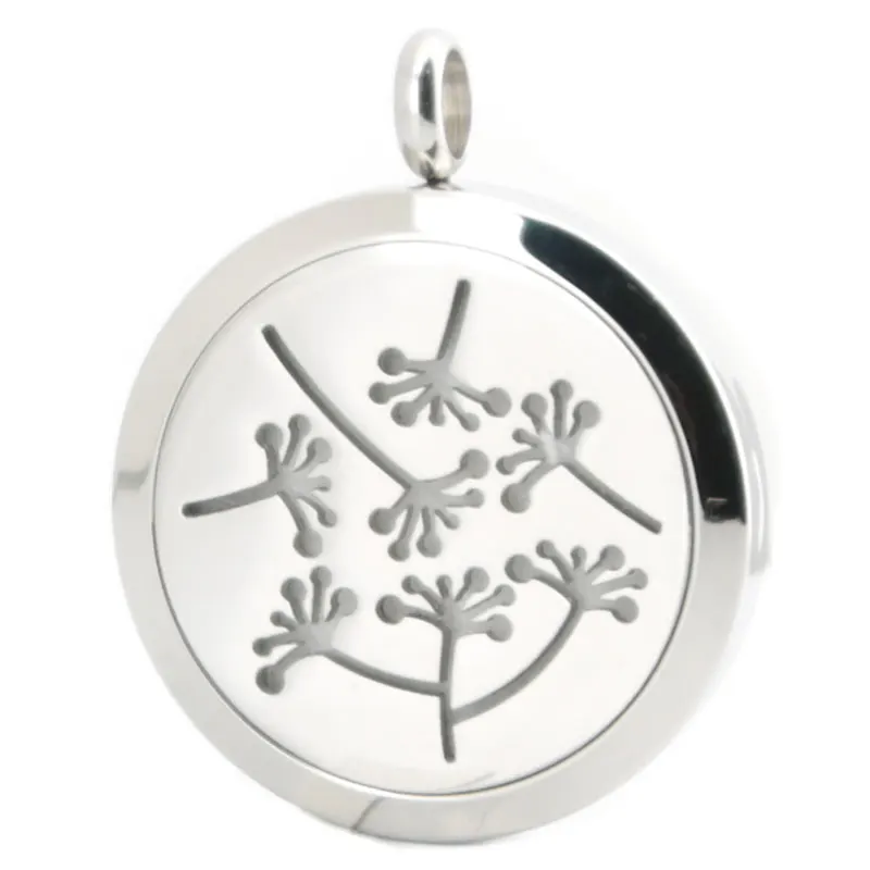 Серебряные ювелирные изделия Одуванчик ароматерапия масла из нержавеющей стали