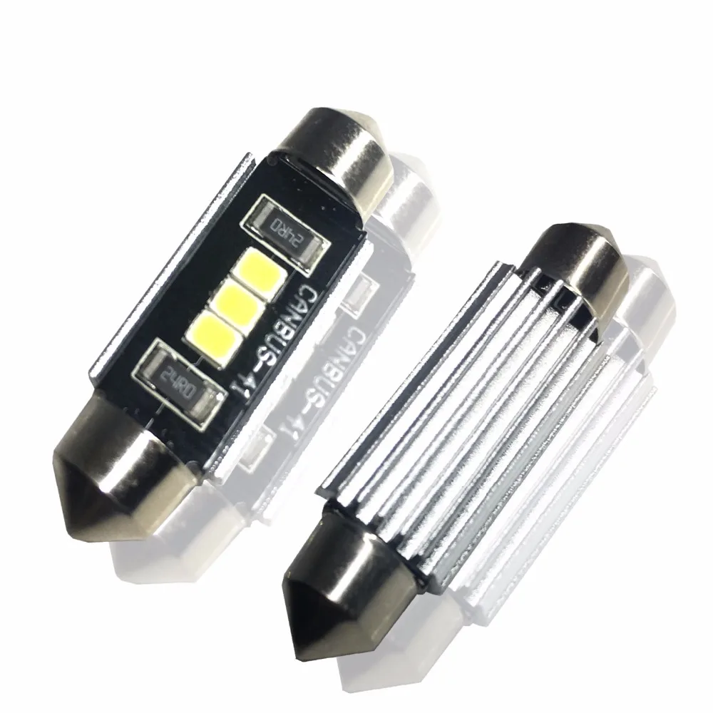 2 шт. светодиодные лампы YHKOMS для чтения 28 мм 31 36 39 41 44 C5W C10W|auto interior|41mm led canbusled 41mm canbus |