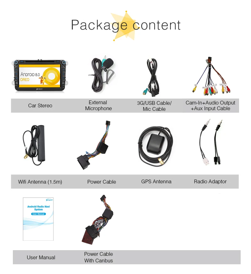 Pumpkin 2 Din 8 дюймов Android 0 автомобильный Радио dvd плеер GPS навигация для VW/Skoda/Seat/Golf Car DVR