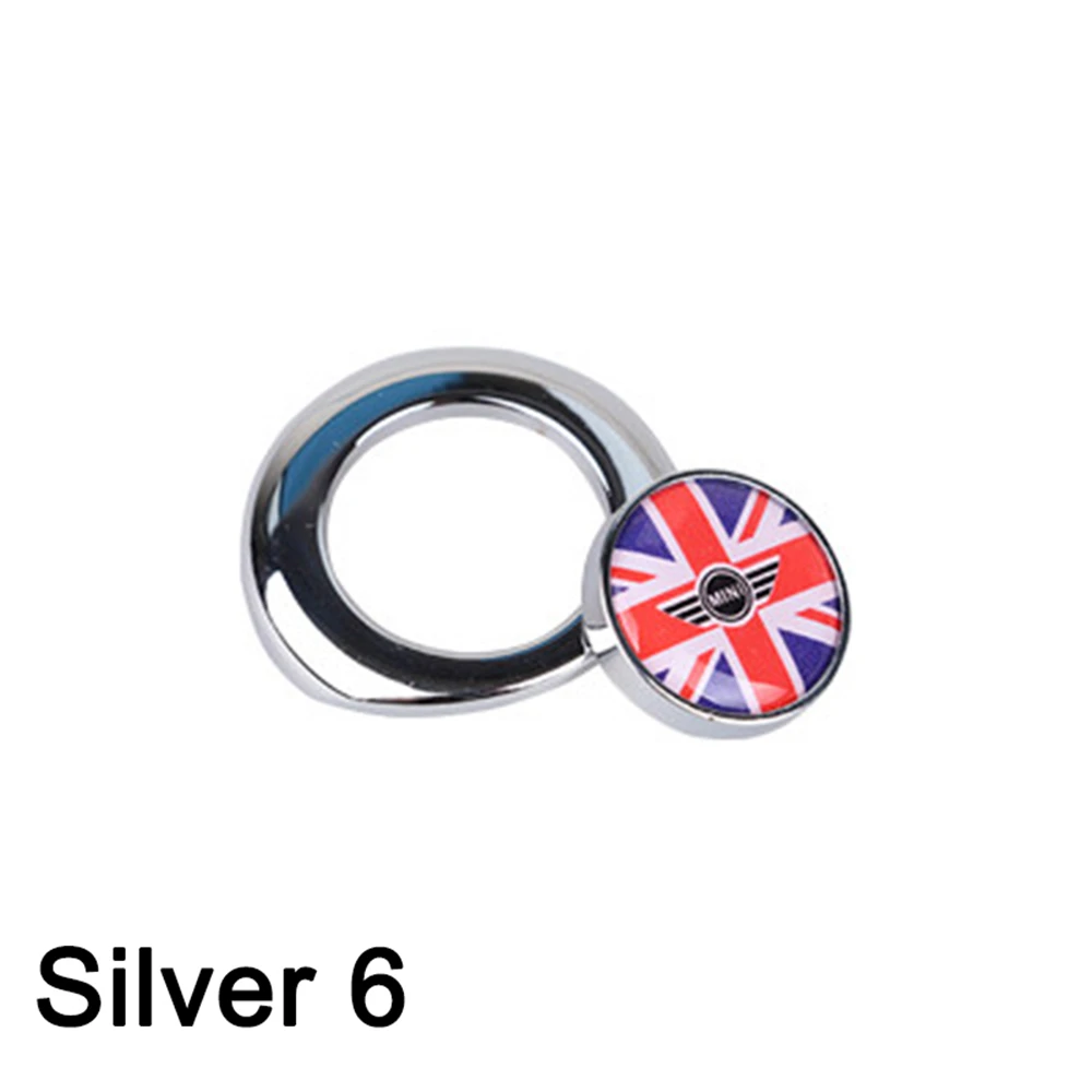 Silver 6 Двигатель один старт стоп крышка нажимной кнопки крышка украшения для 2nd Gen MINI Cooper one s coutryman R55 R56 R57 R58 R59 автомобиль-Стайлинг - Название цвета: Silver 6