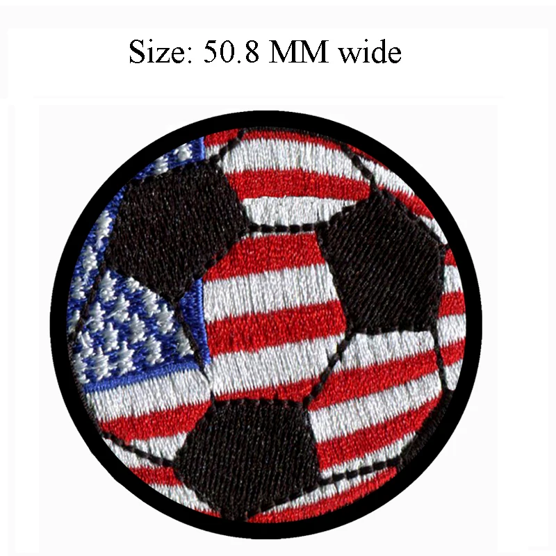 50 8 мм широкий американский флаг нашивка для футбольного мяча обуви|flag patch|us flag