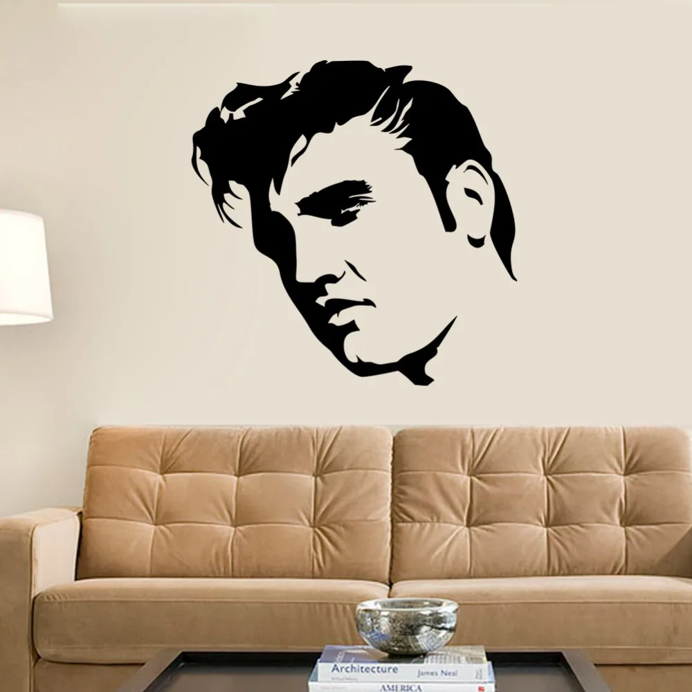 Большая настенная роспись ELVIS PRESLEY для спальни художественная наклейка трафарет