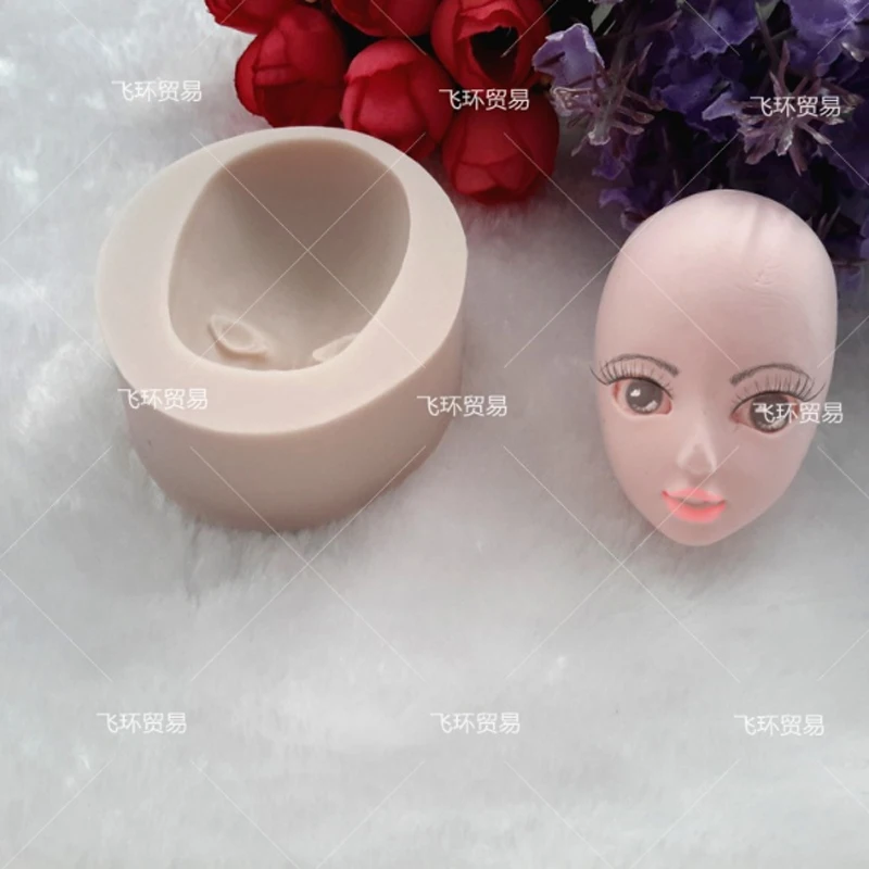 3D силиконовая форма для волос женская лица помадка инструменты украшения торта
