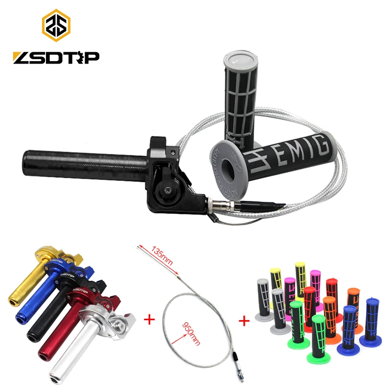 ZSDTRP Dirtbike поворотный Дроссельный ускоритель ручки и набор кабелей для 7/8 &quot50cc 150cc