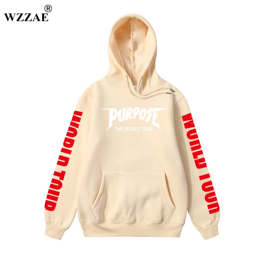 2018 Purpose Tour толстовки для мужчин Джастин Бибер Hop Hoodie Kanye Streetwear брендовые Swag Tyga