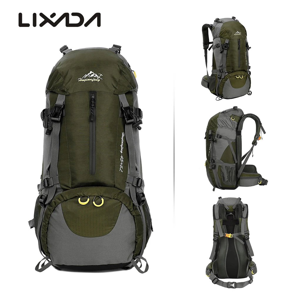 Lixada 50L спортивная сумка На открытом воздухе, водонепроницаемый походный рюкзак для путешествий, рюкзак для альпинизма с дождевиком