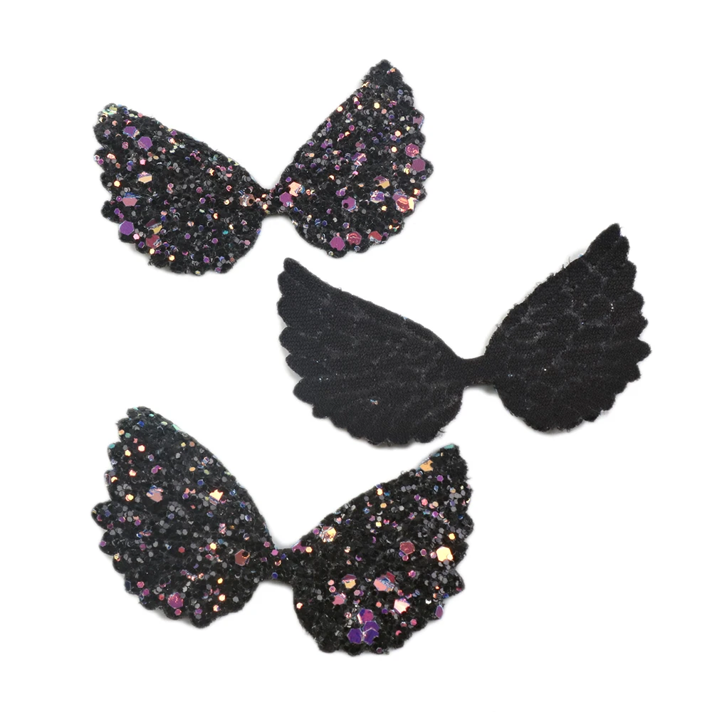 David accessories 25 шт. Двусторонняя переливающийся блеск Крылья для Костюмы детская игра сделай сам патч аксессуары для волос, 25Yc6679