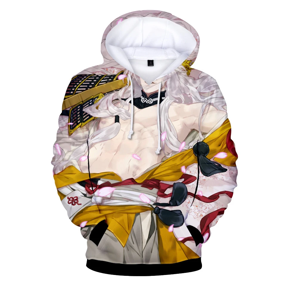 

3D Touken Ranbu Online игровые толстовки с капюшоном с мультяшным принтом Красивая уличная одежда в стиле хип-хоп сохраняющая тепло мужская и женская...