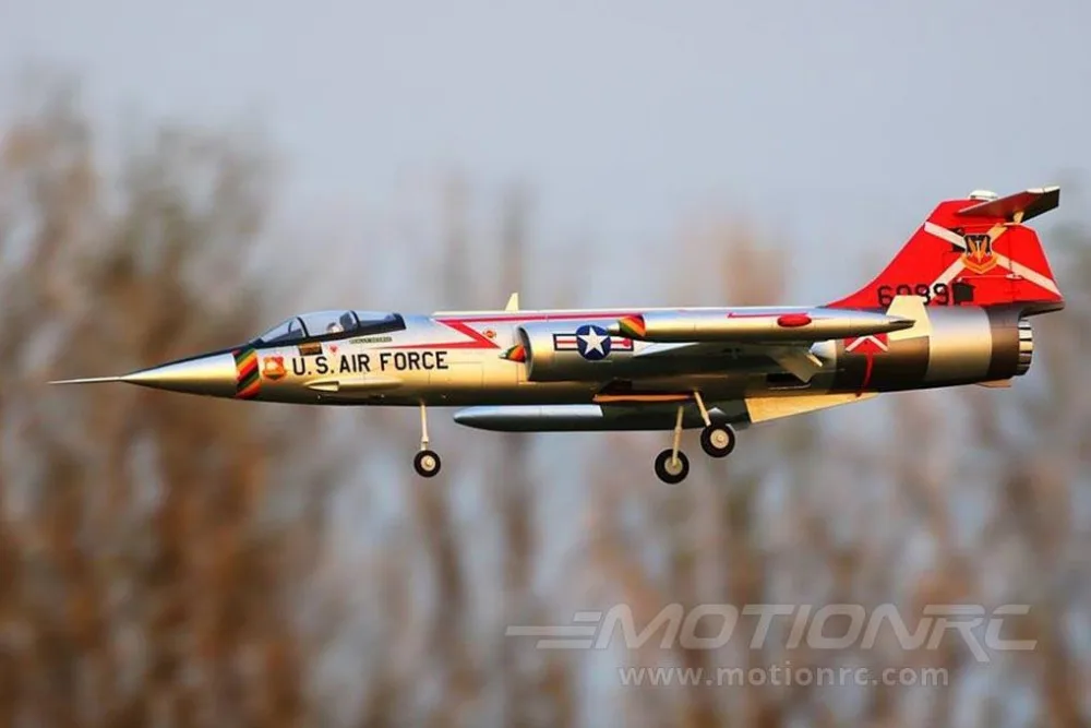 Электрический радиоуправляемый самолет F104 F-104 70 мм edf реактивный самолет