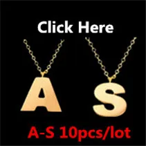 V привлечь пользовательские Первоначальный Шарм K L M N O P Q R s t u V W X Z письмо Цепочки и ожерелья Для женщин Для мужчин ювелирные изделия вензеля имя Ожерелья для мужчин BFF подарок