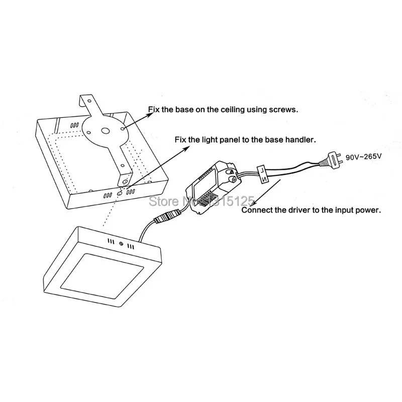 Круглый светодиодный панельный светильник 12 Вт LED Поверхностная панель