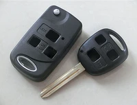 modified flip folding remote key shell 3 buttons for toyota camry 2 4 blank fob key case