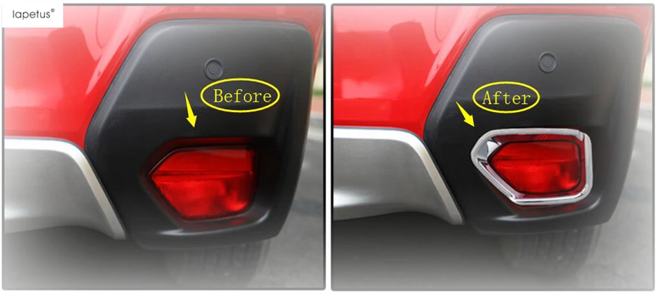 Accessories For Subaru XV Crosstrek 2017 2018 2019 2020 2021 Rear Fog Lights &amp Lamp Eyelid Eyebrow Frame Molding Cover Kit Trim |