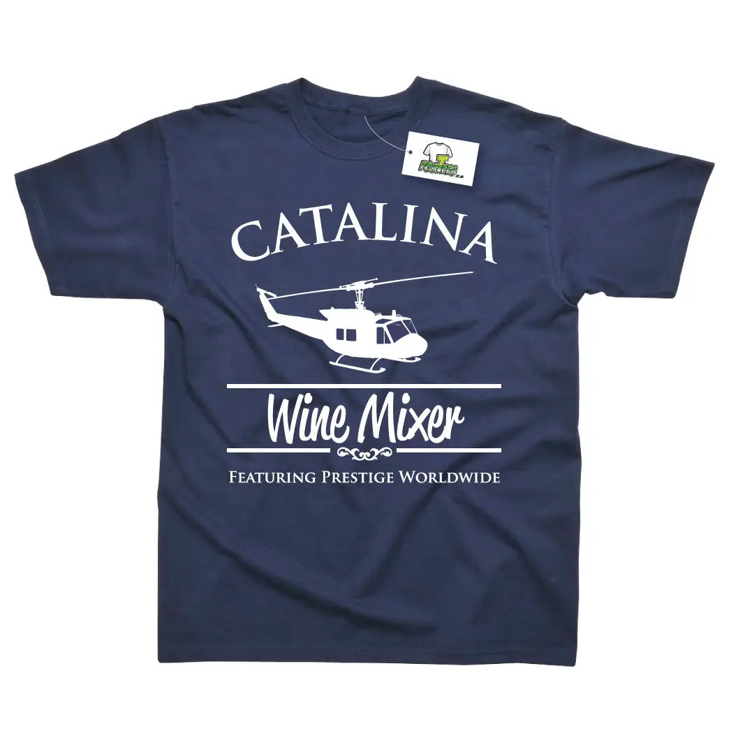 Футболка с принтом The Catalina Wine Mixer вдохновленная надписью Step Brothers Мужские футболки