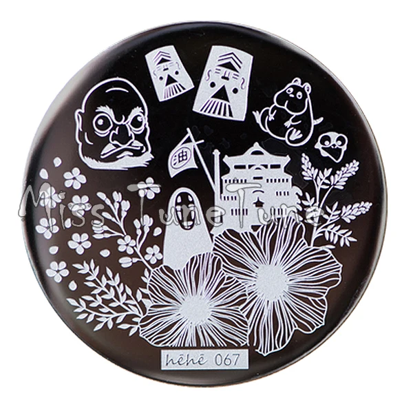 Штамп hehe67 в японском стиле Новый штамп для дизайна ногтей гавайском стиле|stamp