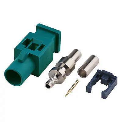 2 шт. Fakra обжимной разъем Waterblue/5021 Обычный кодирование длинная версия|fakra connector|l