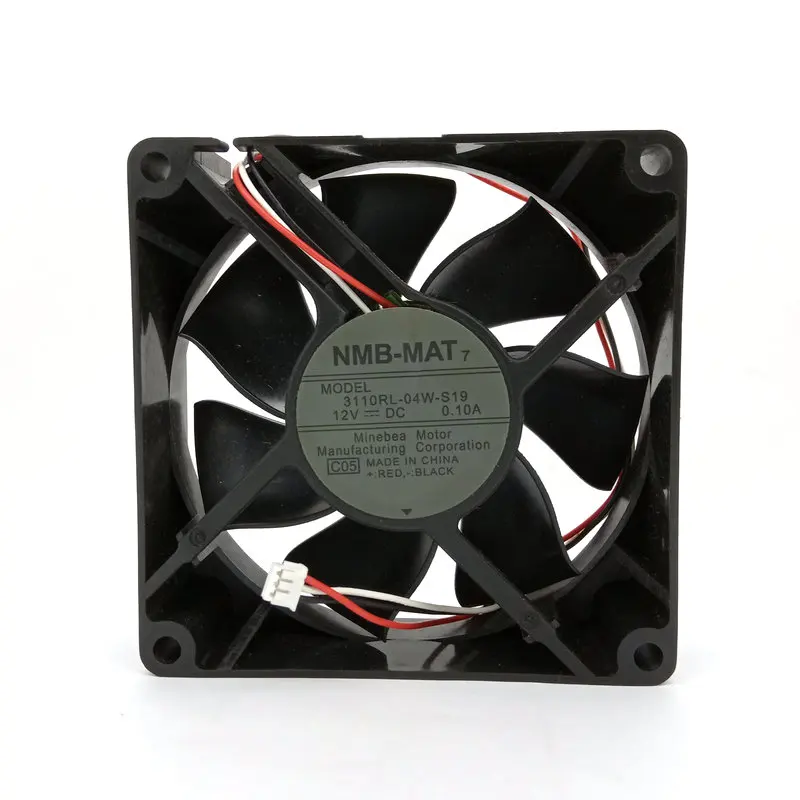Новый 3110RL-04W-S19 DC12V 0.10A 80x80x25 мм 3Lines бесшумный проектор охлаждающий вентилятор