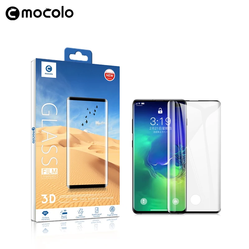 Mocolo 3D изогнутый экран со сканером отпечатков пальцев разблокированное стекло