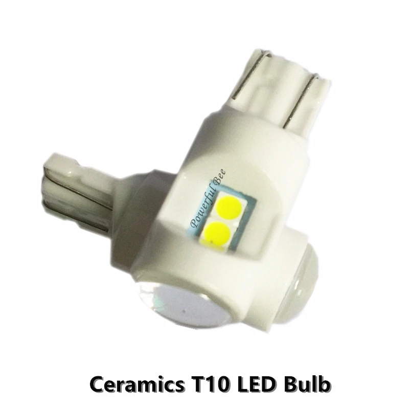 2 шт. керамичессветодиодный Светодиодные Автомобильные лампы 6 Вт T10/W5W 3030SMD
