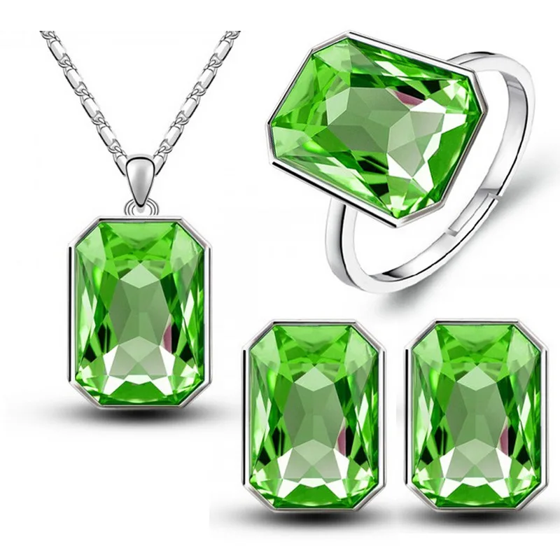 2016 рождественские подарки королева бренд свадебный Кристалл Квадратный Кулон