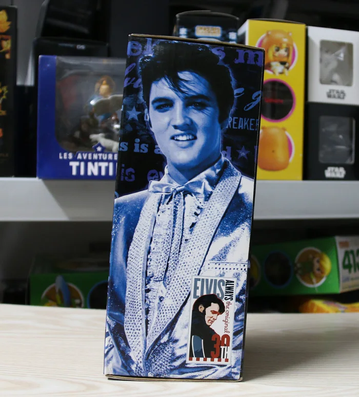 NECA Head Knockers король камня Jailhouse Rock и 1957 год в золоте 2 Ver. 8 дюймов фигурка с качающейся