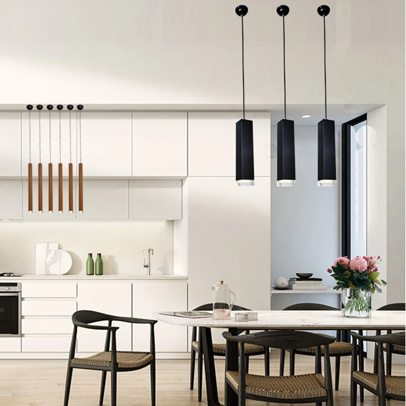 LukLoy современный подвесной светильник куб для обеденного острова гостиной фойе