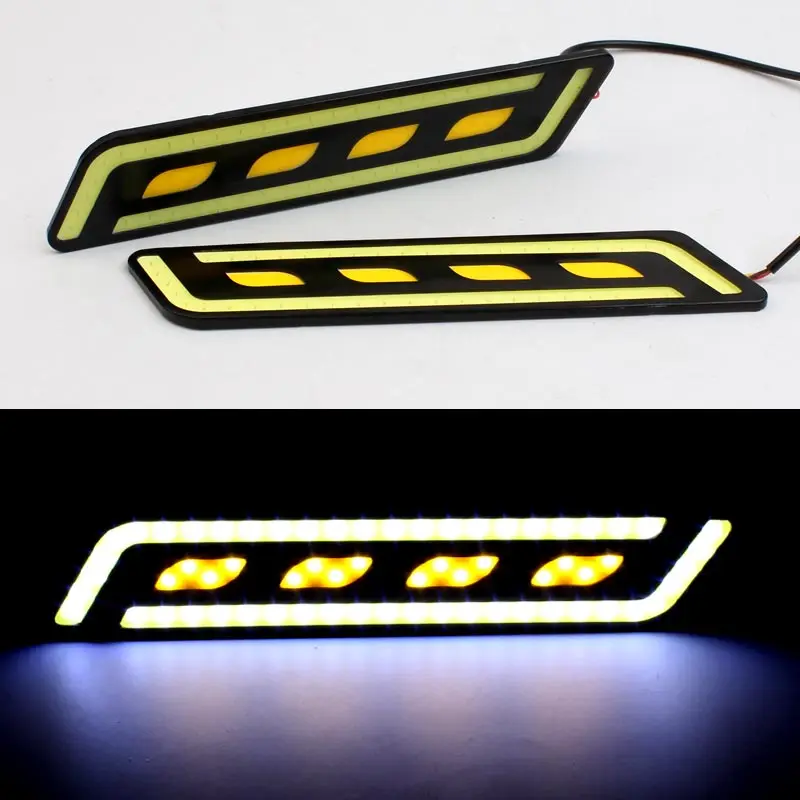 Авто дневные ходовые огни светильник светодиодный DRL 12v Водонепроницаемый COB