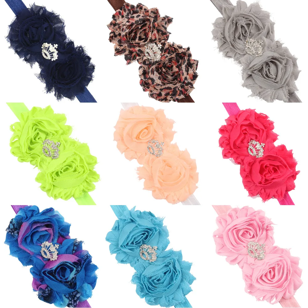 1 Piece MAYA STEPAN Children Girls Fashion Crown Diamond Flower Hair Head Band Baby Newborn Rope Headband Headwear Headwrap | Детская