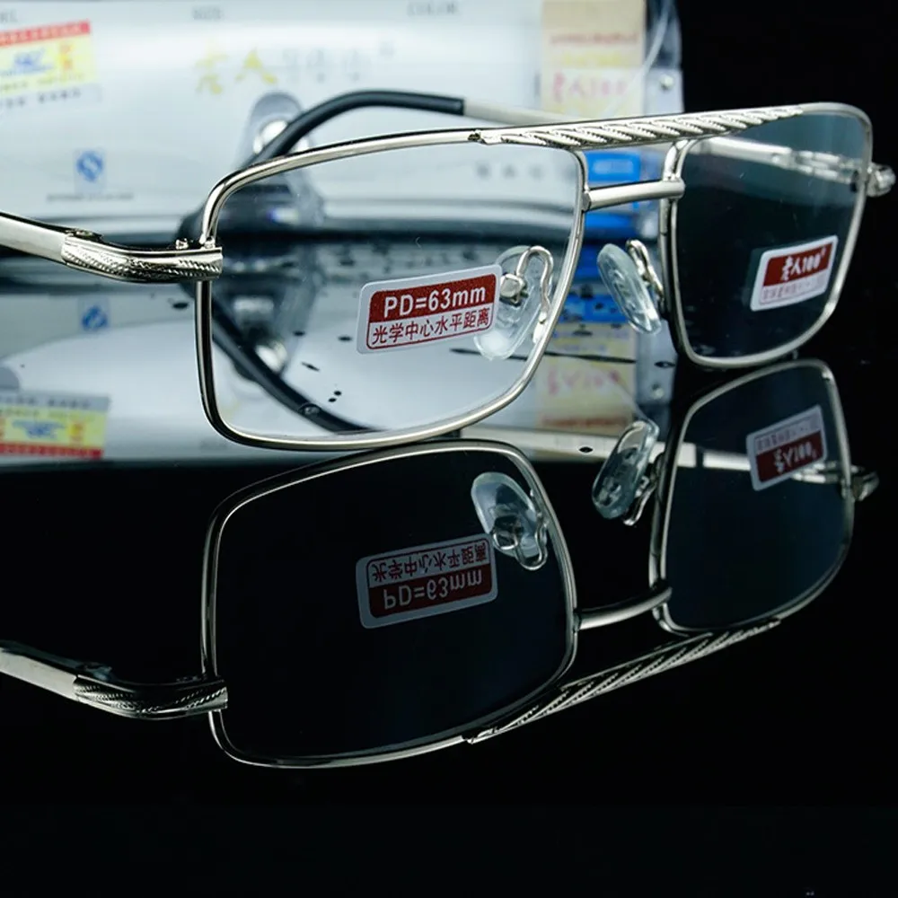 Очки для чтения с двойным лучом полная оправа из сплава 2019 = Clear Vida + 4 5 6 7 8 To 12 |