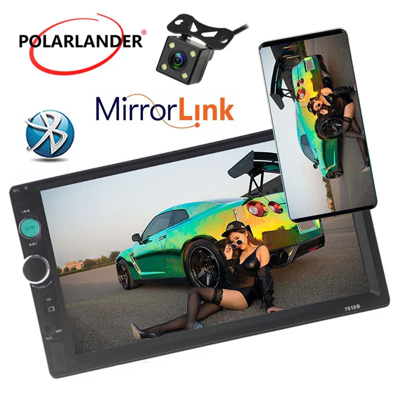 Автомагнитола с сенсорным экраном 7 &quot 2 Din MP5 Bluetooth USB/TF/FM/Auxin|stereo with usb|usb universal mobile
