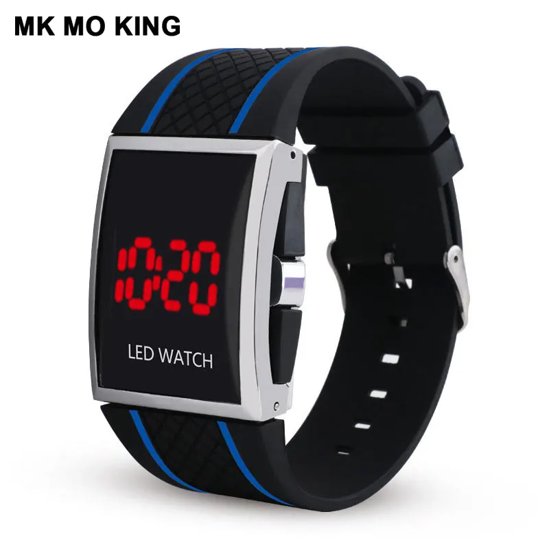 Спортивные часы mk для мужчин и женщин цифровые наручные с LED подсветкой пар|Часы