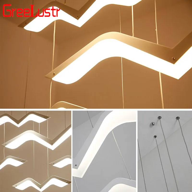 Современный декор DIY Led люстра светильник ing белая Чайка Led люстры подвесной светильник для столовой кухонный светильник