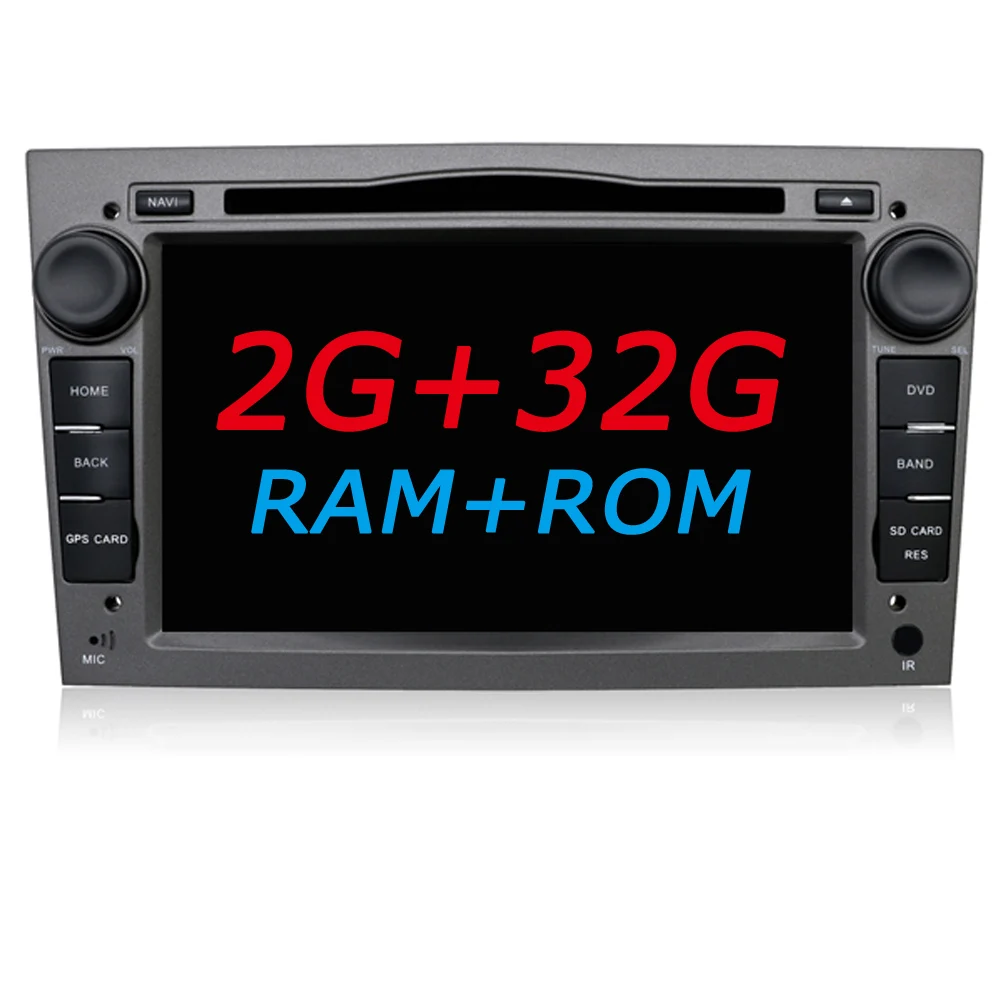 Grey 2G 32G Android 9,0 2 Din автомагнитола с gps ДЛЯ Vauxhall Opel Astra H G Vectra Antara Zafira Corsa Авторадио Навигация мультимедиа SWC - Цвет: Grey 2G 32G