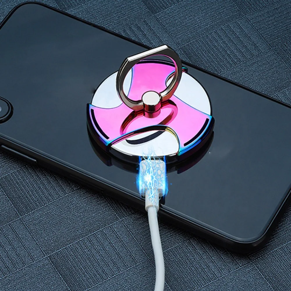 ECos модный перезаряжаемый usb зажигалка держатель мобильного телефона