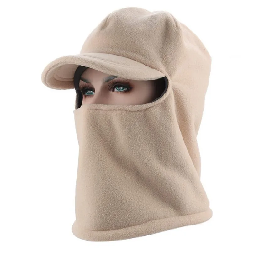 H221 Beige Велосипедный зимний флисовый теплый чехол для лица, защита от пыли, ветрозащитная Лыжная маска, капюшон для сноуборда, защита от пыли, велосипедные термальные Балаклавы, шарф - Цвет: H221 Beige