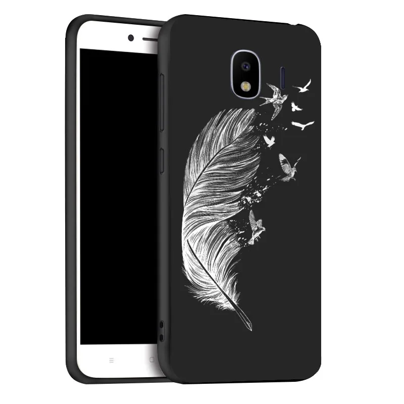 Мягкий Черный силиконовый чехол для samsung Galaxy J4 EU чехол s TPU чехол для телефона samsung J4 Plus Чехлы бампер Fundas - Цвет: x083