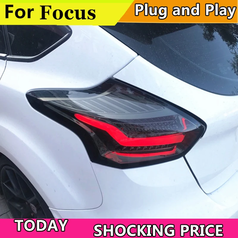 Автомобильный задний фонарь для Ford Focus s 2015 2016 2017 светодиодный задние фонари DRL
